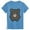 Blue, variant on Girls Cute Bear Print Short Sleeve Round Neck Loose Summer Tee Purple 1-2 Years