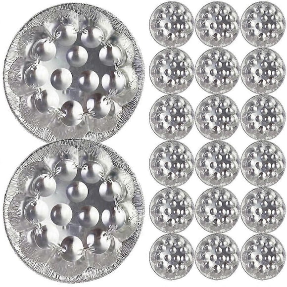 Escargot Tinfoil Baking Dishes for Cooking and Serving 20Pcs Set
