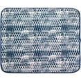 thumbnail image 4 of Kitchen Basics Microfiber Dish Drying Mat, 16"x18", Navy, Ikat, 4 of 5