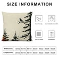 thumbnail image 5 of YINGXI Christmas Chirstmas Tree Decorations Winter Holiday Pillow Case Decor for Home Sofa Couch 8 12x12in, 5 of 5
