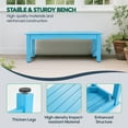 thumbnail image 4 of Bstjewey Outdoor 2-Person Patio Bench, Poly Lumber, Teak Wood Grain, 4 of 7