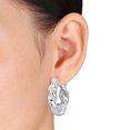 thumbnail image 2 of Miabella Twisted Hoop Earrings Sterling Silver, 2 of 4