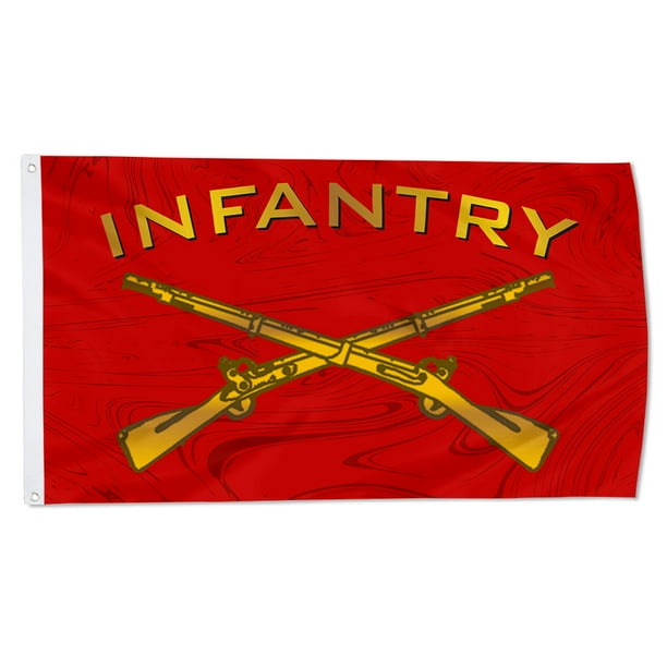 Cayyon Infantry Flag 3x5Feet Military Banner with 2 Brass Grommets