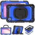 thumbnail image 2 of Case for Lenovo Tab M8 4th Gen 2024/2023 (TB-301FU, TB-300FU), 360 Rotating Stand Handle Pencil Holder Shoulder Strap Heavy Duty Shockproof Cover, Dark Blue PC, 2 of 7