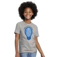 thumbnail image 4 of Shine a Light on Autism Bulb Symbol Crewneck T Shirts Boy Girl Teen Brisco Brands XS, 4 of 6