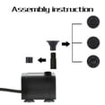 thumbnail image 4 of Mistaha Solar Fountain Pump with 4 Spraying Nozzles Bird Bath Fountain for Pools Courtyard Landscape, 4 of 8