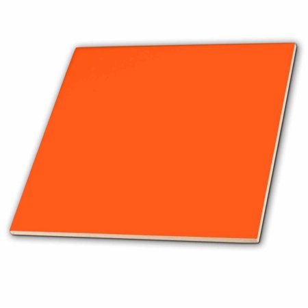 3dRose, Bold Orange, 6 Inch Ceramic Tile
