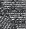 thumbnail image 3 of HomeRoots 664848 5 x 8 ft. Charcoal & Silver Geometric Transitional Washable Machine Made Rectangle Area Rug with UV Protection, 3 of 9