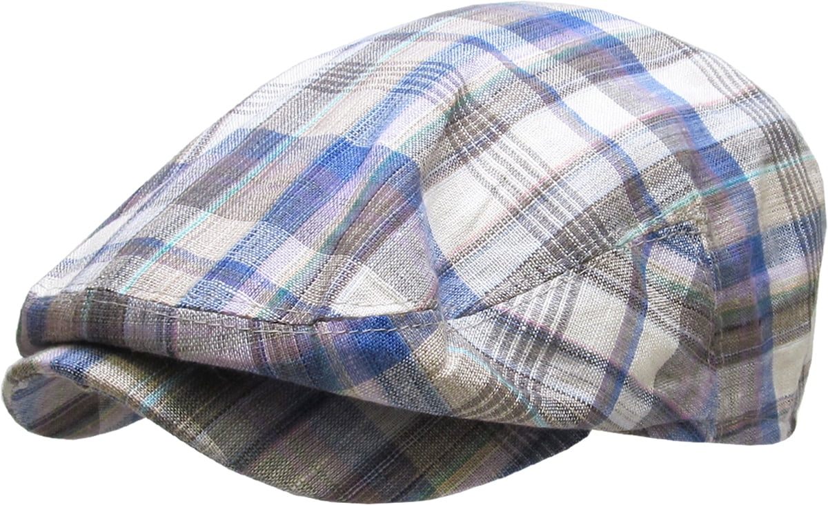 NEW Pendleton Graphic Red Plaid Newsboy Hat Cap Cabbie Wool Size Small