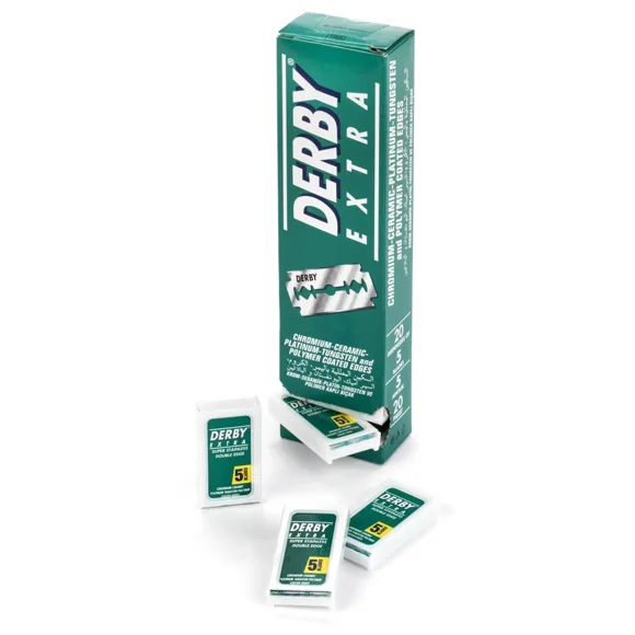 Derby Extra Standard Double Edge Safety Razor Blades, 100 Count