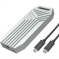 thumbnail image 1 of Carcasa para SSD M.2 NVMe de 40 Gbps, USB 4, Tipo C, Carcasa Externa Portátil M2 NVMe, Soporte de Aluminio, 4, Sin Herramientas, 1 of 5
