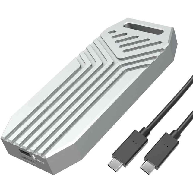 Carcasa para SSD M.2 NVMe de 40 Gbps, USB 4, Tipo C, Carcasa Externa Portátil M2 NVMe, Soporte de Aluminio, 4, Sin Herramientas