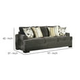 thumbnail image 5 of Sofa with Fabric Upholstery and Accent Pillows, Gray, 5 of 5