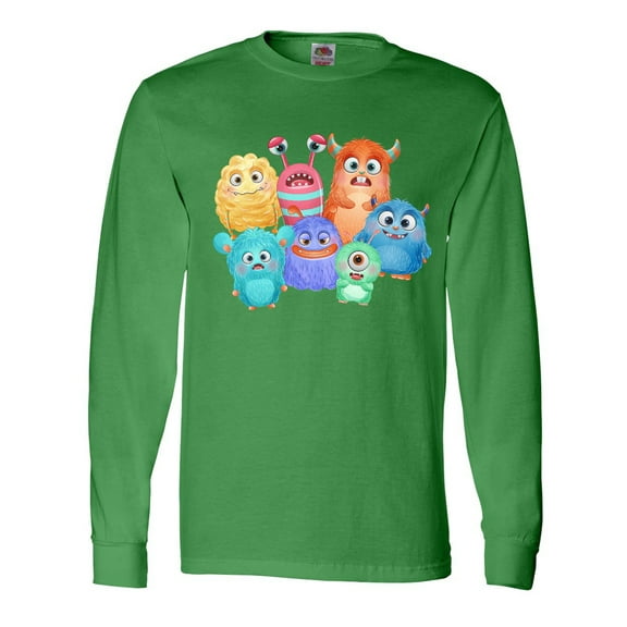 Inktastic Halloween Monsters Long Sleeve T-Shirt