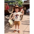 thumbnail image 4 of BemeyourBBs Western Cowboy Baby Boy Clothes Toddler Baby Boy Summer Outfit Cattle Embroidered Crew Neck Short Sleeve TShirt Tops and Shorts Set, 4 of 9