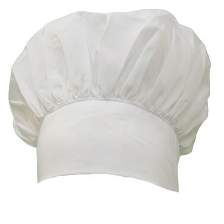 White Bbq Cooking Baking Puffy Uniform Chef Kitchen Hat