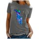 thumbnail image 1 of Gibobby Camisas Para Mujer Elegantes Mujeres Blouse Top O cuello con estilo T camisas（Gris， XXL), 1 of 5