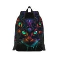 thumbnail image 2 of Yiaed Futuristic Cat Warrior Print Backpack, Premium Laptop Backpack, Travel Backpack for Women, Lightweight Backpacks, Comfortable Back Pack-Medium, 2 of 7