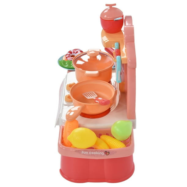 Kitchen Cooking Toy, Playful Kitchen Playset Simulated With Sounds And