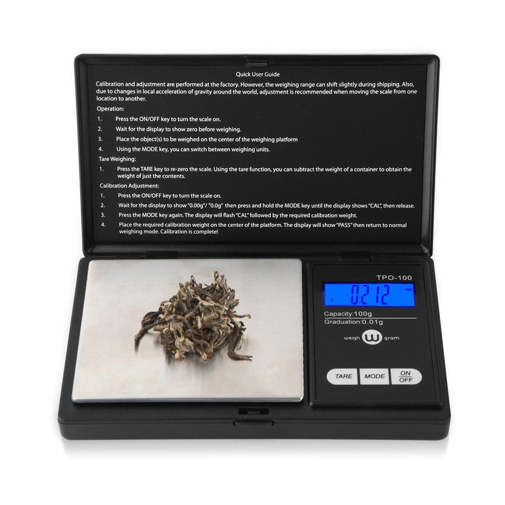 Weigh Gram Scale Digital Pocket Scale, 100g by 0.01g, Digital Grams ...
