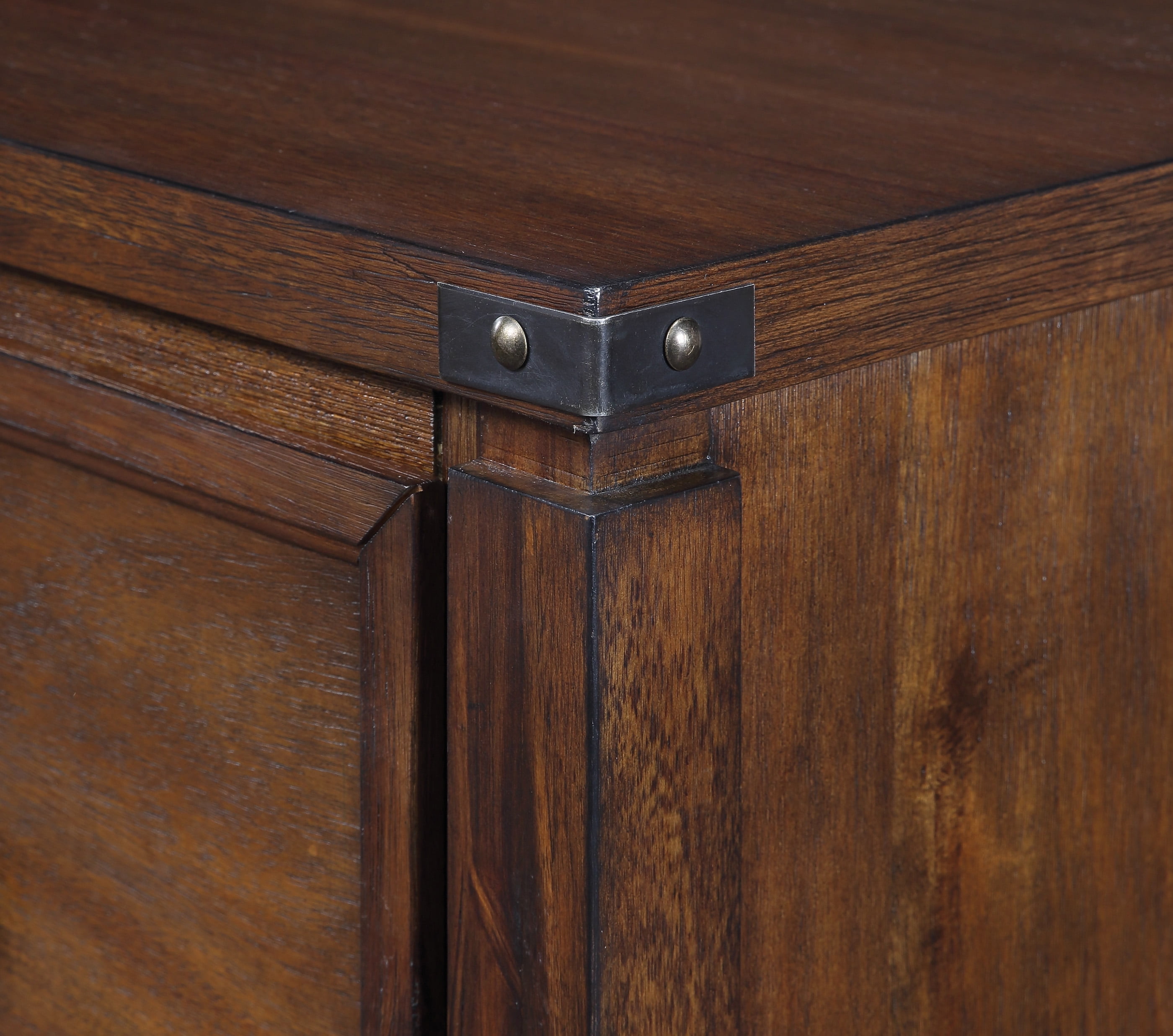 Baton Rouge 2 Drawer File Cabinet in Brushed Walnut Finish in Engineered Wood