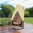 thumbnail image 3 of Funda para silla de huevo colgante, duradera, ligera, impermeable, funda para silla de columpio con cremallera, se adapta a la mayoría de los protectores contra el polvo para sillas de huevo de c, 3 of 5
