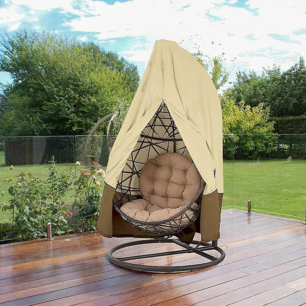 Yeuweold Hanging Egg Chair Cover Durable Egg Swing Chair Cover With Zipper Beige 115x190cm Beige 115x190cm
