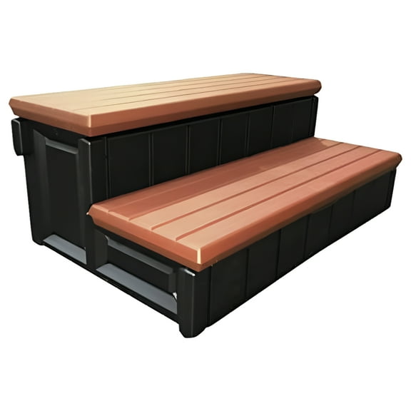 Confer 36" Deluxe Snap Installation Non-Skid 2-Stair Spa Steps