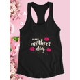 thumbnail image 3 of Mothers Day Roses Racerback Tank Women -Image by Shutterstock, Female x-Large, 3 of 4