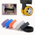 thumbnail image 2 of 4 Pcs Housse de protection en silicone pour Roue de Valise, Housse de Roulettes de Chariot, Réduction de Bruit Silencieuse, absorption des Chocs Violet, 2 of 6