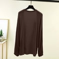 thumbnail image 4 of Yievot Lightweight Open Front Cardigans for Women Solid Color Long Sleeve Soft Casual Tops, 4 of 5
