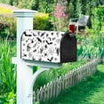 thumbnail image 2 of Black and White Halloween Mailbox Cover Spooky Spider Web Horror Bat Scary Magnetic Mailbox Cover Happy Halloween Mail Box Wraps Post Letter Box Cover Standard Size 18x21 Inch for Home Yard, 2 of 6