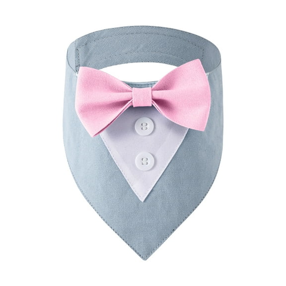 Fashion Tuxedo Pet Neckerchief For Dog Cats Absorbent Adjustable Neck Collar Formal Bowtie for Pet Christmas Party Wear
