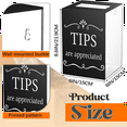 thumbnail image 3 of Acrylic Tips Jar for Restaurant Donation Suggestion Box Collection Donation Money Storage Container Raffle Cash Box, 3 of 6