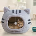 thumbnail image 3 of Camas Suaves para gatos Colco casa del gato gris M, 3 of 7