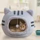thumbnail image 3 of Cama para gatos y perros pequeños Sunnimix Semicerrada Gris M Casa del gato, 3 of 7