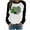 Multicolor, variant on Pntutb Womens Spring Patchwork St. Patricks Day Print Long Sleeve Round Neck Tee Tops