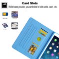 thumbnail image 6 of Allytech Case Cover for Apple iPad 9.7 6th 5th Gen 2018/2017/ iPad Air 9.7 1st 11nd Gen, PU Leather Folio Flip Stand Shockproof Auto Sleep Wake Inner TPU Back Cover with Pencil Holder, Blue Marble, 6 of 6