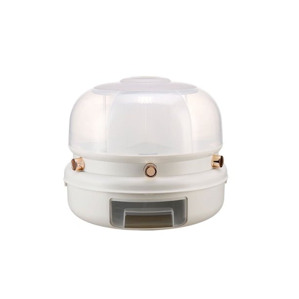 Kearding Reemplazo del dispensador de arroz sellado a prueba de humedad inodoro cubo de cocina para el hogar accesorios de contenedor de caja Organizadores de utensilios de cocina 1 capa blanca