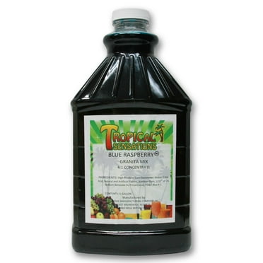 Blue Raspberry Frozen Drink Mix, Tropical Sensations, 1 Bottle (64 oz.)
