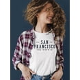 thumbnail image 2 of San Francisco Classic Town T-shirt Women's -SelectDesign, 2 of 4