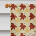 thumbnail image 3 of Golden Doodle 2 Fall Leaves House Flag, 3 of 4