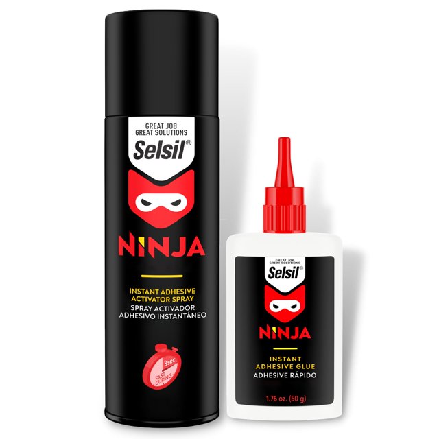 Adhesivo SELSIL CA Glue 50 ml + activador 200 ml para carpintería