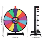 WinSpin 18 Inch Tabletop Color Prize Wheel 14 Slots Editable Fortune Carnival Spinning Game