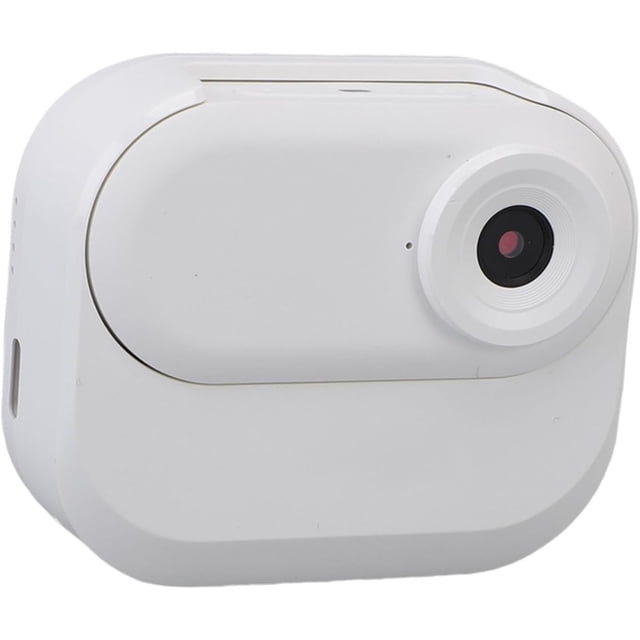 Bewinner Cámara 4K Mini Action, 32 GB de la Leva Portátil Portátil, Grabadora de Video Magnético con Pantalla de 0.96 Pulgadas, Leva Deportiva para Ciclismo,Blanco