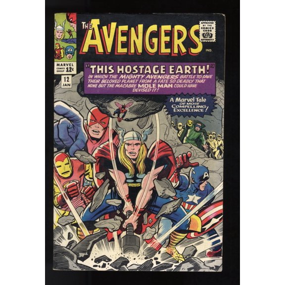 Collectible Avengers #12 VF- 7.5 Thor Iron Man Captain America! Stan Lee Script! Comic Book