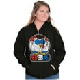 thumbnail image 4 of Tootsie Mr Owl USA American Patriot Unisex Plus Size Zip Hoodie Brisco Brands 2X, 4 of 5
