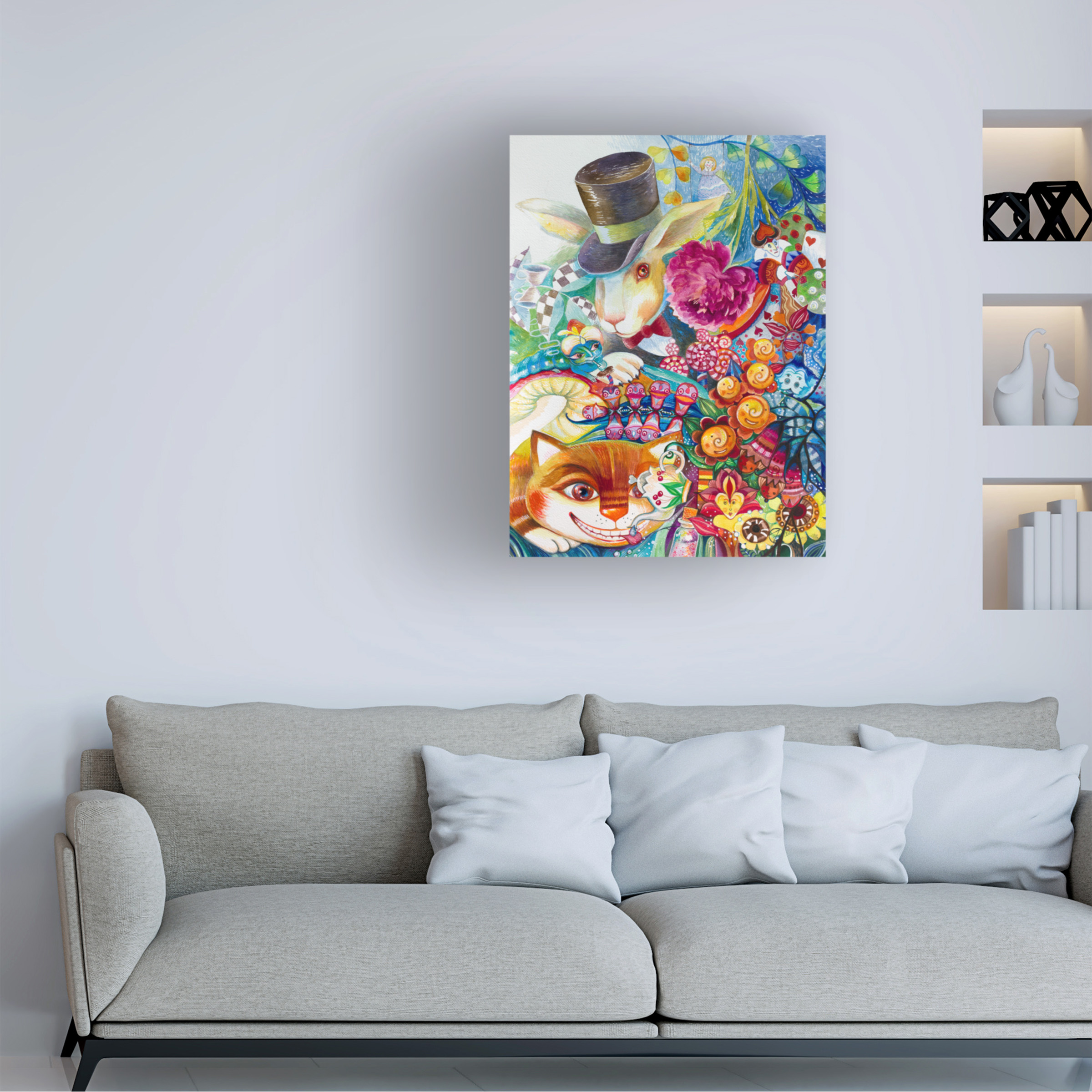 Trademark Fine Art 'Alice In Wonderland' Canvas Art by Oxana Ziaka