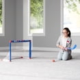 thumbnail image 6 of Franklin Sports NHL New York Rangers Mini Hockey Set - Kids Indoor Knee Hockey Goal, Ball, + 2 Mini Hockey Stick Combo Set - Youth NHL Team Indoor Toy Knee Hockey Sets - NHL Official - Ages 3+, 6 of 7