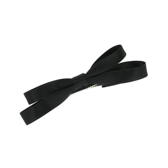 Unique Bargains 1 Pc Bow One Hair Clips Hairdo Clip for Home Black